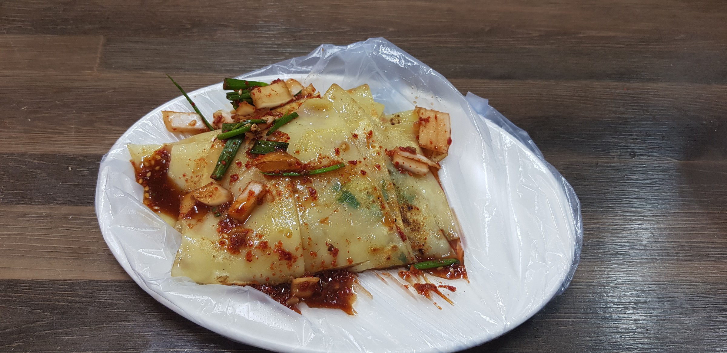 교동시장 납작만두 한 접시